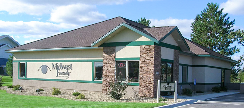 midwest-family-eye-center-building-exterior-2 Exterior of the Midwest Family Eye Center building in Baxter, Minnesota.